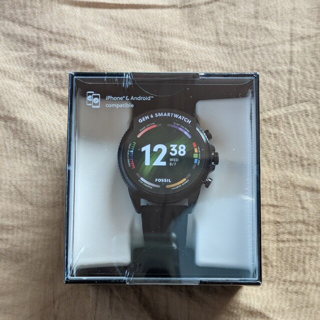 新品未開封】FOSSIL スマートウォッチ FTW4061 メンズ ブラック