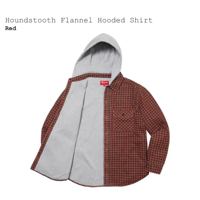 Supreme(シュプリーム)のSupreme Houndstooth Flannel Hooded Shirt メンズのジャケット/アウター(その他)の商品写真