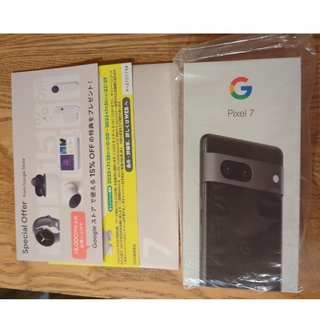 グーグル(Google)のGoogle pixel7 128gb 新品 グーグル obsidianブラック(スマートフォン本体)