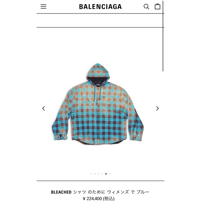 BALENCIAGA バレンシアガ ネルシャツ パーカー フーディー