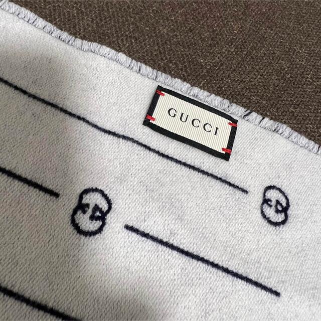 Gucci(グッチ)のGUCCI グッチ マフラー 紺×ホワイト  メンズのファッション小物(マフラー)の商品写真