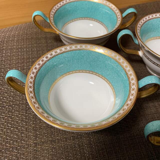 WEDGWOOD - ウェッジウッド ユーランダー ターコイズ スープカップのみ ...