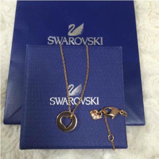 スワロフスキー(SWAROVSKI)のスワロフスキー ハート ネックレス(ネックレス)