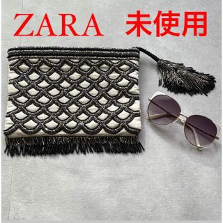 シャネル(CHANEL)の未使用★ZARA ザラ　キャットアイ サングラス　スパンコールクラッチバッグ(クラッチバッグ)