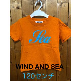 ウィンダンシー(WIND AND SEA)のウィンダンシー　ラメロゴTシャツ　キッズサイズ　120センチ(Tシャツ/カットソー)