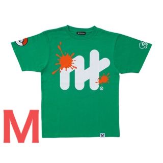 ポケモン(ポケモン)のスプラトゥーン × ポケモン フェスTシャツ 草 Mサイズ(Tシャツ(半袖/袖なし))