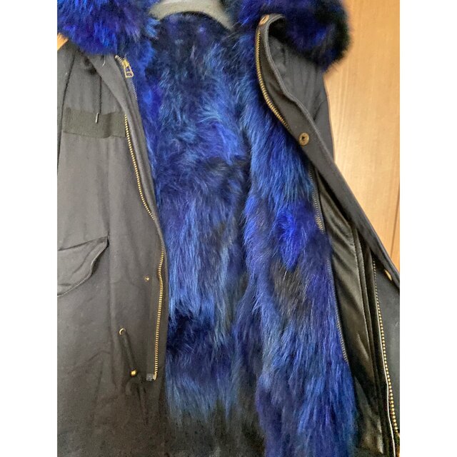 青ＦＯXファーインナーモッツコートＦ レディースのジャケット/アウター(モッズコート)の商品写真