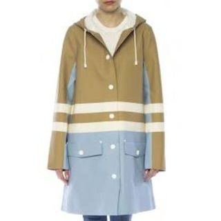 マルニ(Marni)の[美品]STUTTERHEIM×MARNIマルニレインコートMベージュブルー(ロングコート)