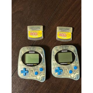 ポケモン(ポケモン)の【ジャンク品】ポケモンミニ　2台　ソフト2本付き(携帯用ゲーム機本体)