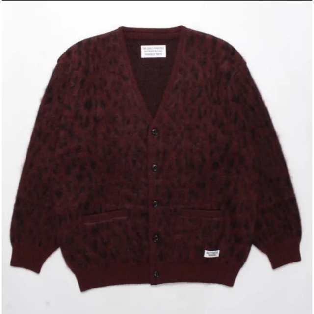 22fw wackomaria leopard mohair cardigan