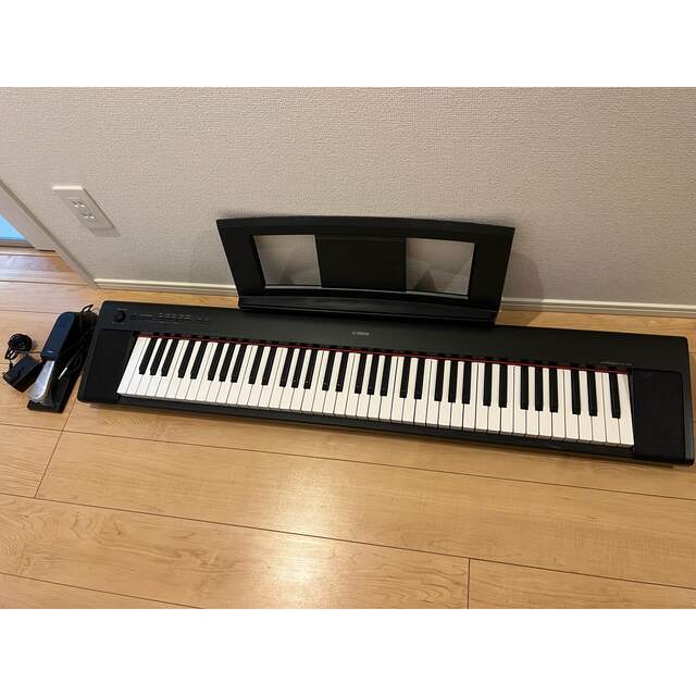 ヤマハ(ヤマハ)のYAMAHA 電子ピアノ NP-32B 美品 フットペダル 楽器の鍵盤楽器(電子ピアノ)の商品写真