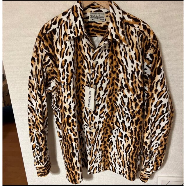 wackomaria leopard corduroy shirt