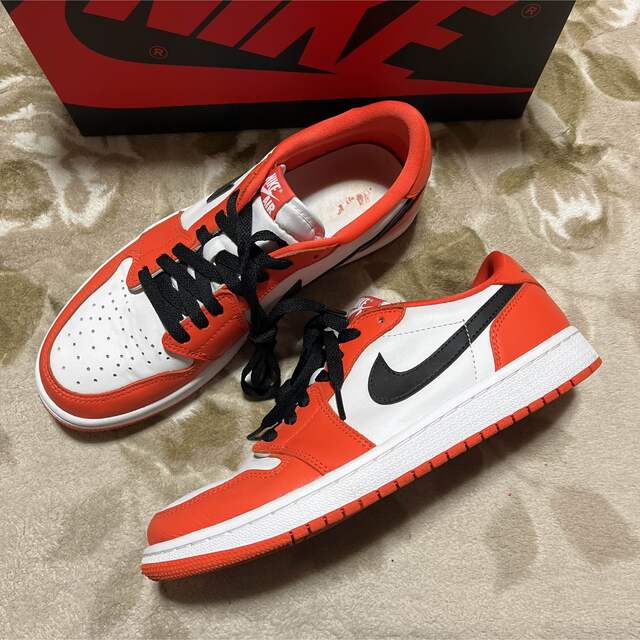 新品 AIR JORDAN 1 LOW OG スターフィッシュ シャタバオレンジ 靴 ...