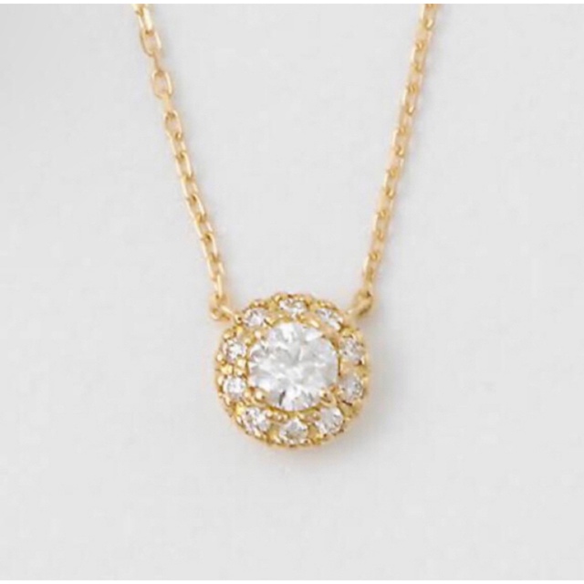 Vendome Aoyama(ヴァンドームアオヤマ)のヴァンドーム青山　K18 YG 0.11ct ダイヤモンドネックレス レディースのアクセサリー(ネックレス)の商品写真