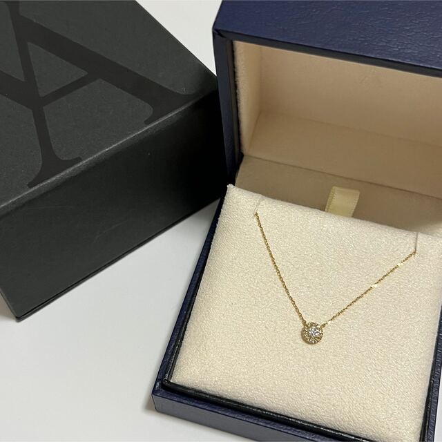 Vendome Aoyama(ヴァンドームアオヤマ)のヴァンドーム青山　K18 YG 0.11ct ダイヤモンドネックレス レディースのアクセサリー(ネックレス)の商品写真