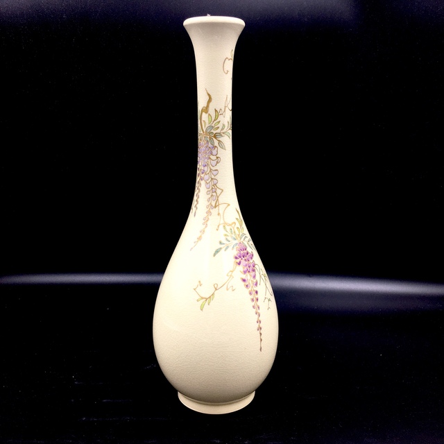 薩摩焼 一輪挿し 花瓶 白薩摩 江月作 satuma 管1mpr｜Yahoo