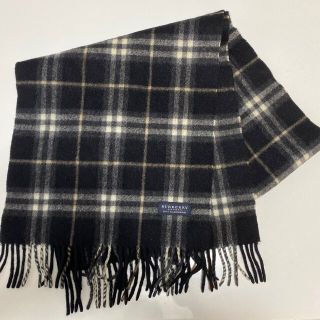 バーバリー(BURBERRY)のBurberry[バーバリー] カシミヤ マフラー 黒(マフラー)