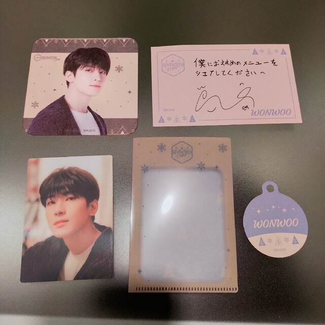 SEVENTEEN - ウォヌ SEVENTEENCafe セブチ トレカ メッセージ SEVENTEEN - ウォヌ SEVENTEENCafe セブチ トレカ メッセージ