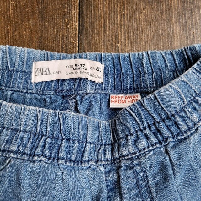 幸せなふたりに贈る結婚祝い ZARA KIDS ボトムス パンツ 80 9〜12months ZARA babyboy デニム ダメージ 80 12months
