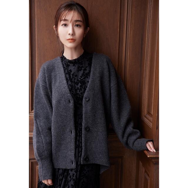 CLANE×田中みな実VNECK BACK LONG KNIT CARDIGAN