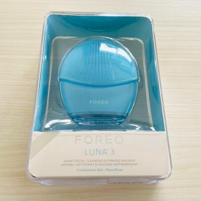 古典 新品未使用品 FOREO LUNA 3 美顔器 水色 フォレオ ルナ3 混合肌用