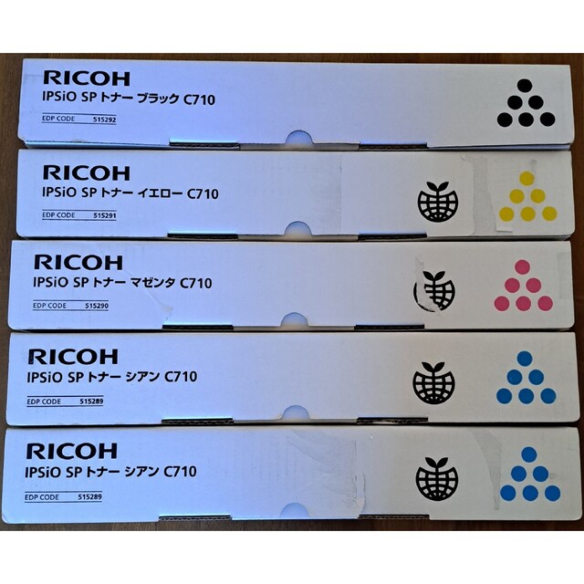 73%OFF!】 RICOH IPSIO SPトナーC710 シアン以外3色