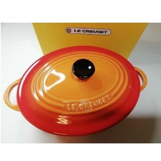 ルクルーゼ(LE CREUSET)のA1111 ル・クルーゼ ミニ・オーバル・ココット オレンジ 橙(食器)