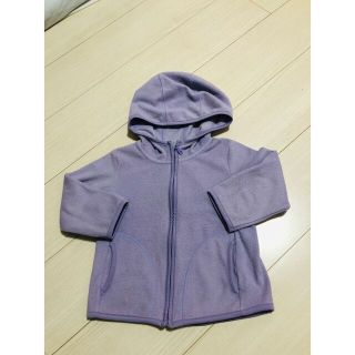 ユニクロ(UNIQLO)の女の子　厚手上着　保育園服　 トップス 　フード付き　子供服　ユニクロ　100 (ジャケット/上着)