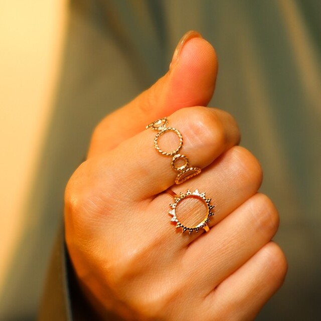 ボヘミアンリゾート Bohemian resort リング 太陽 SUN レディースのアクセサリー(リング(指輪))の商品写真