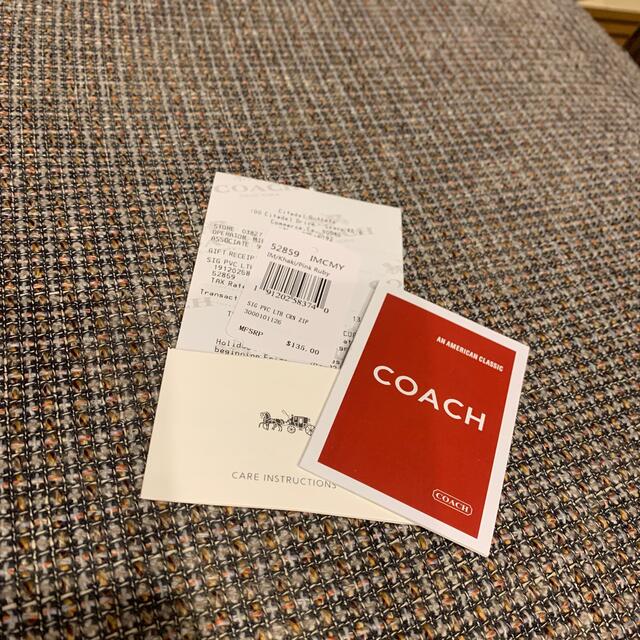 COACH(コーチ)の本体のみ　52859 コーチ　長財布　ブラウンシグネチャー×ショッキングピンク レディースのファッション小物(財布)の商品写真