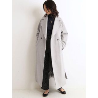 SLOBE IENA - SLOBE IENA SUPER100メルトン ビックラペルコートの通販