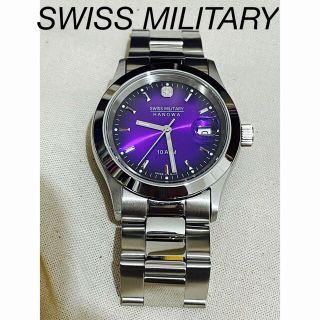 スイスミリタリー(SWISS MILITARY)のSWISSMILITARY 腕時計　パープル(腕時計)