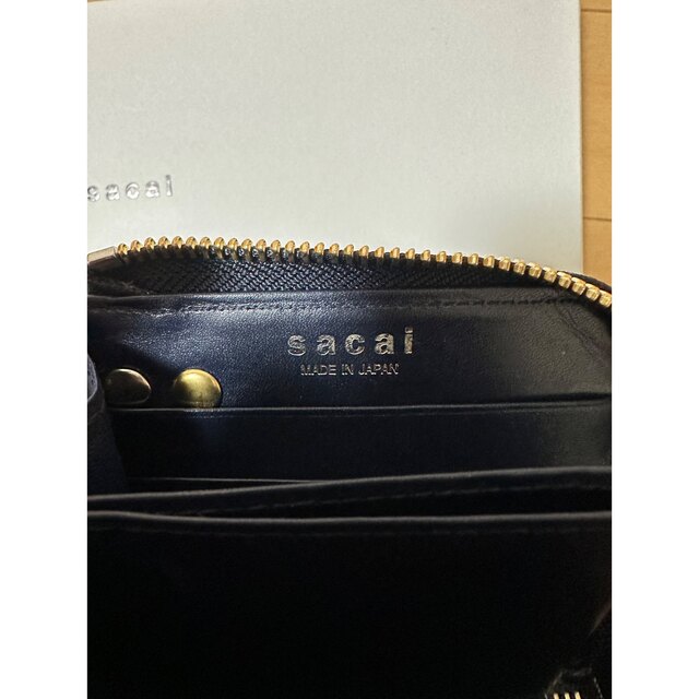 sacai x PORTER / Leather Wallet / navy