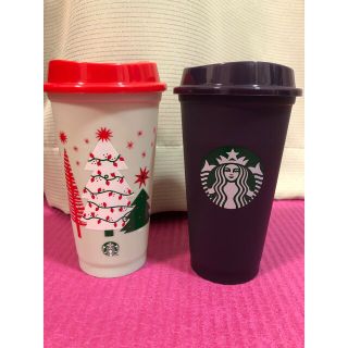 スターバックスコーヒー(Starbucks Coffee)の海外スタバ★ホリデー2022★変色リユーザブル2種セット★ギフト梱包(グラス/カップ)