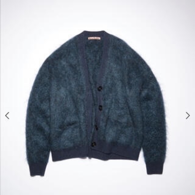 Acne Studios Blue Rives Mohair Cardigan