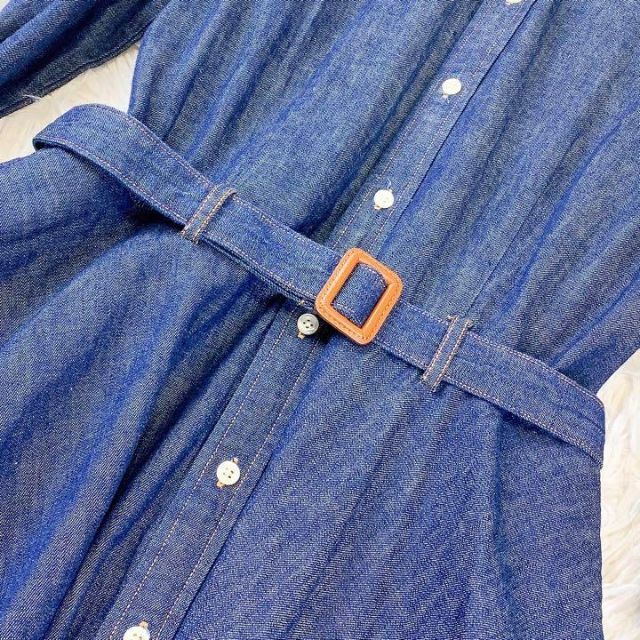 POLO RALPH LAUREN デニムロングワンピース ベルト付 Lサイズ