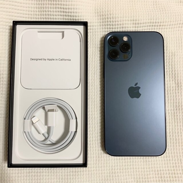 【値下げ】iPhone12pro 128GB SIMフリー パシフィックブルー