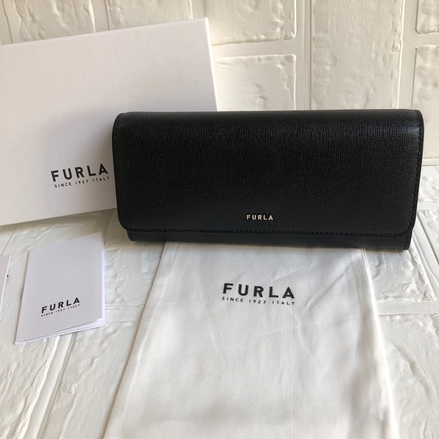 付属品全て有り★新品 FURLA 2022年秋冬 バビロン 長財布 NERO