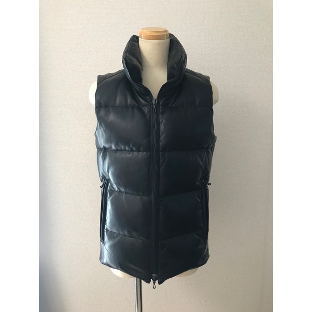 leater down vest