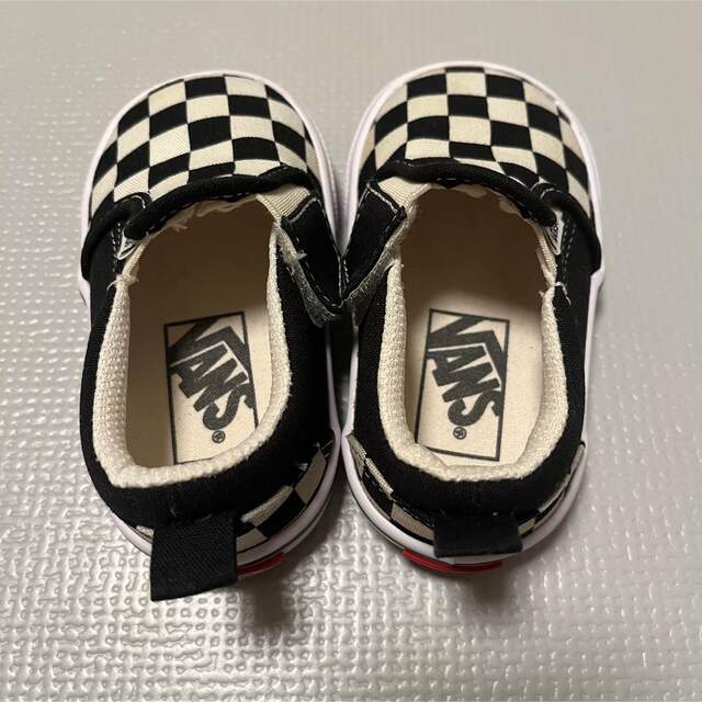 VANS(ヴァンズ)の美品 VANS 12.5cm チェッカー スリッポン バンズ ベビー キッズ/ベビー/マタニティのベビー靴/シューズ(~14cm)(スリッポン)の商品写真