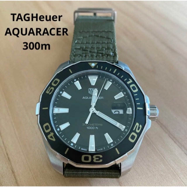 最新の激安 - Heuer TAG 【美品】TAGHeuer アクアレーサー AQUARACER