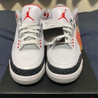 ナイキ(NIKE)のAIR JORDAN 3 RETRO FIRE RED 2013(スニーカー)