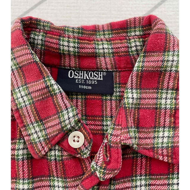 OshKosh(オシュコシュ)のオシュコシュ☆ネルシャツ110 キッズ/ベビー/マタニティのキッズ服男の子用(90cm~)(その他)の商品写真