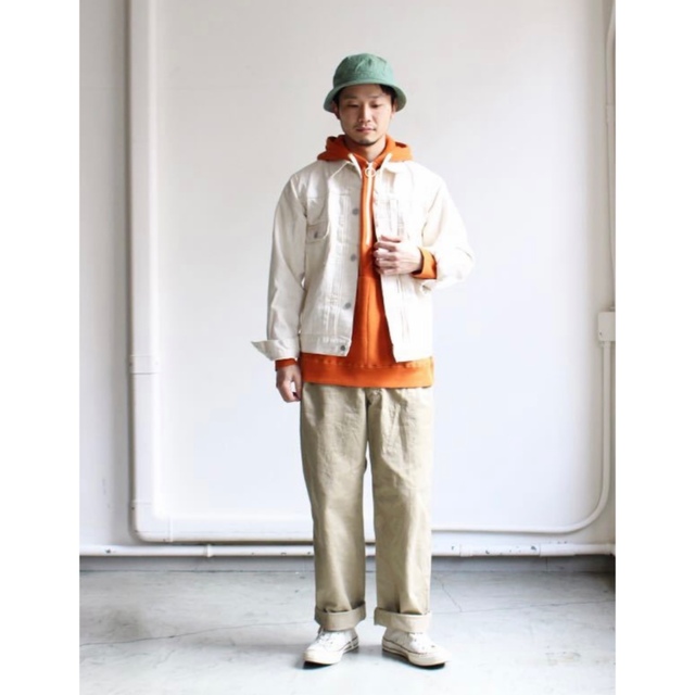 美品】HATSKI ハツキ 2Pocket Denim Jacket エクリュの通販 by ぞーぞ