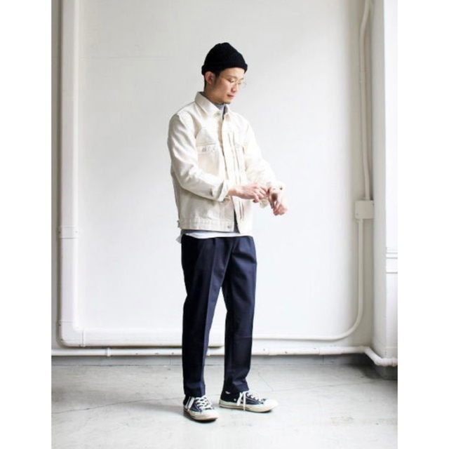 美品】HATSKI ハツキ 2Pocket Denim Jacket エクリュの通販 by ぞーぞ
