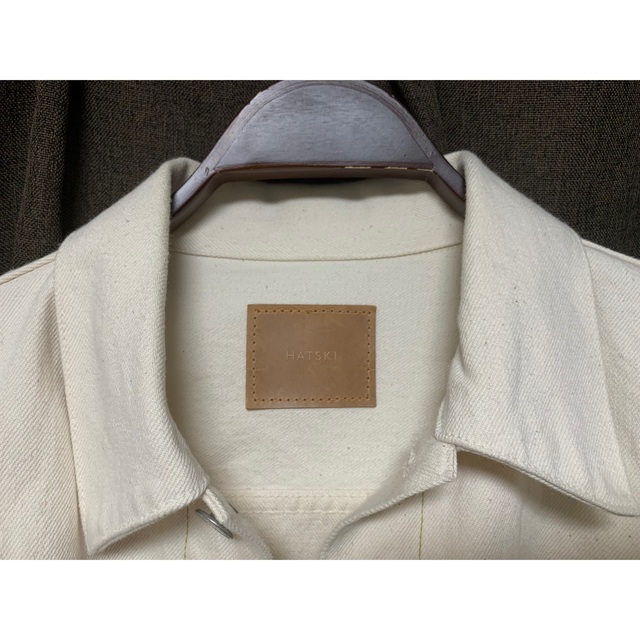 美品】HATSKI ハツキ 2Pocket Denim Jacket エクリュの通販 by ぞーぞ