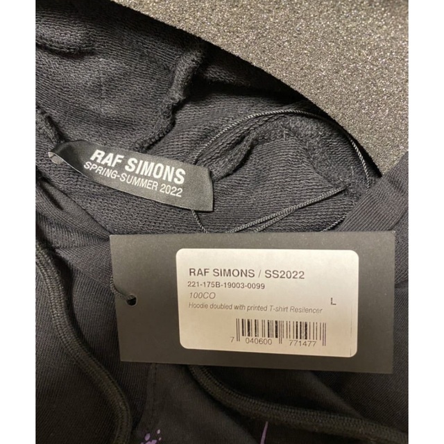 RAF SIMONS 22SS レイヤードフーディ　パーカー　ラフシモンズ　死神