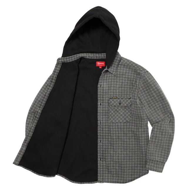 Supreme Houndstooth Flannel Hooded Shirt 2