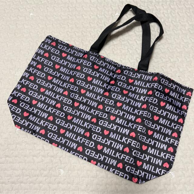 MILKFED. 【新品】 MILKFED ミルクフェド ビッグトートバッグ ハート 付録の通販 by ko@ ミルクフェド♡MILK FED.♡ビッグサイズショルダートートバッグ