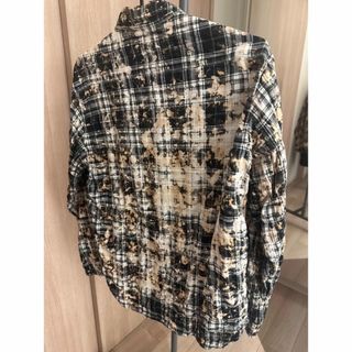 Saint Laurent - サンローラン ブリーチ加工チェックシャツの通販 by